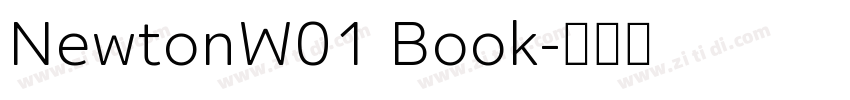 NewtonW01 Book字体转换